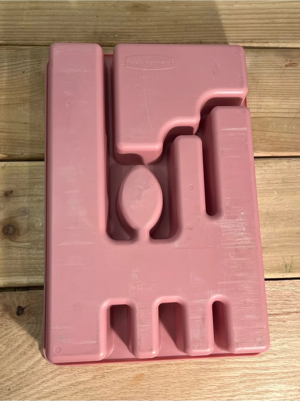 Vintage Rubbermaid Silverware Flatware Utensil Holder Tray 2921 Pink Mauve
